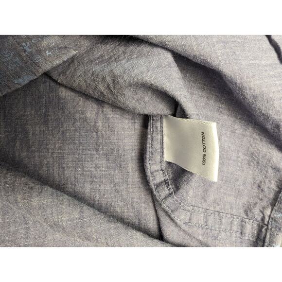 Solaris Shirt Small Men's Blue Button Down Outdoors Casual Animal Print - Picture 8 of 10